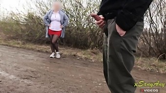 I Took My Penis Out In A Public Park, And An Unfamiliar Mom Saw It And Became Interested. I Shot A Video On The Tape That Was Hidden. Xsanyany