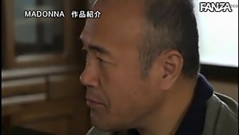 A Japanese Wife Cheats With Her Father In The Court.