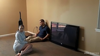 A Curvy Latina Wife Fucks The Cable Guy While Her Husband Is Out Of Town.