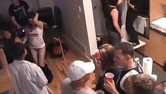 Group Sex Turns Into An Interracial Orgy At A Party