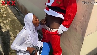 Santa And Hijabi Babe Engage In Holiday Sex. Subscribe For More.