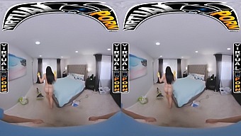Sandy, The Voluptuous Latina Maid, Pleasures Your Manhood In Virtual Reality #Vr
