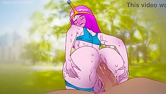 Cartoon Princess Gets Wild In The Park For A Chocolate Treat!