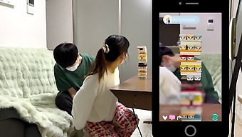 Big-Titted College Girl Gets Off On Japanese Hentai Live Streaming