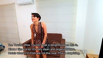 A Visitor Explores The City Of Rio De Janeiro And Engages In Sexual Activity With A Stunning Woman Who Has Short Hair