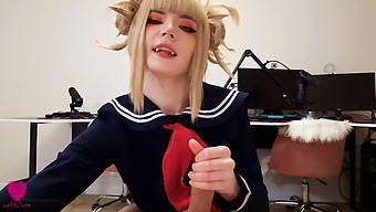 Himiko Toga'S Craving For Sex Leads To A Facial Cumshot In This Cosplay Video
