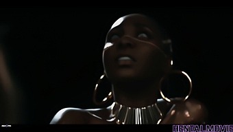 Artificial Intelligence Creates Erotic Animation Featuring A Latin Woman Enslaved To An African Deity With A Large Member