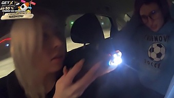 Nashidni Trio: Kira Viburn And Emma Korti Caught Pleasuring Each Other In Car By Traffic Cop