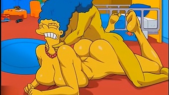 Marge'S Moans Of Ecstasy As She Gets Filled With Hot Cum In Her Anal Hentai