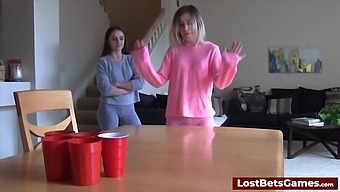 Losing Team Member Performs Oral Sex On Winning Team Member In Strip Game